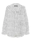 Black Comme Des Garçons Filip Pagowski polka-dot shirt - White