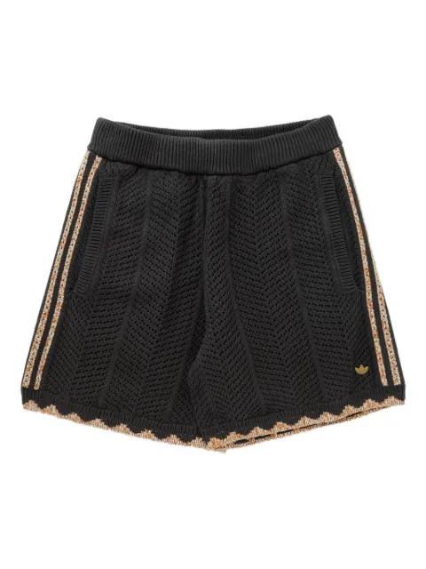 adidas herringbone-pattern knitted shorts
