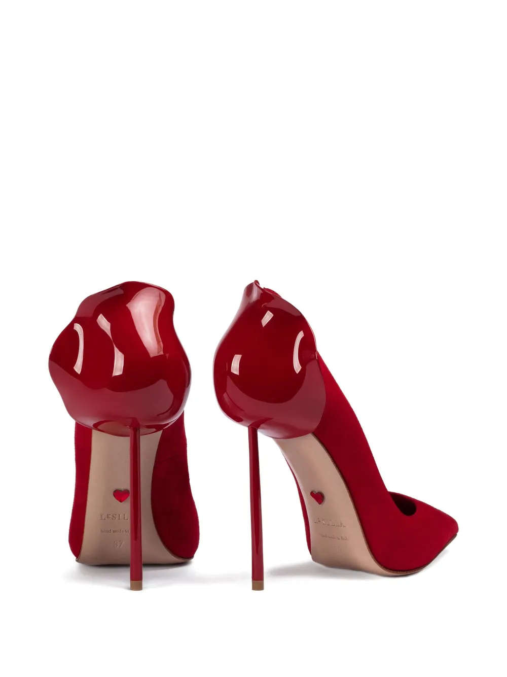 Le Silla 120mm Petalo Blooming Heart pumps Red