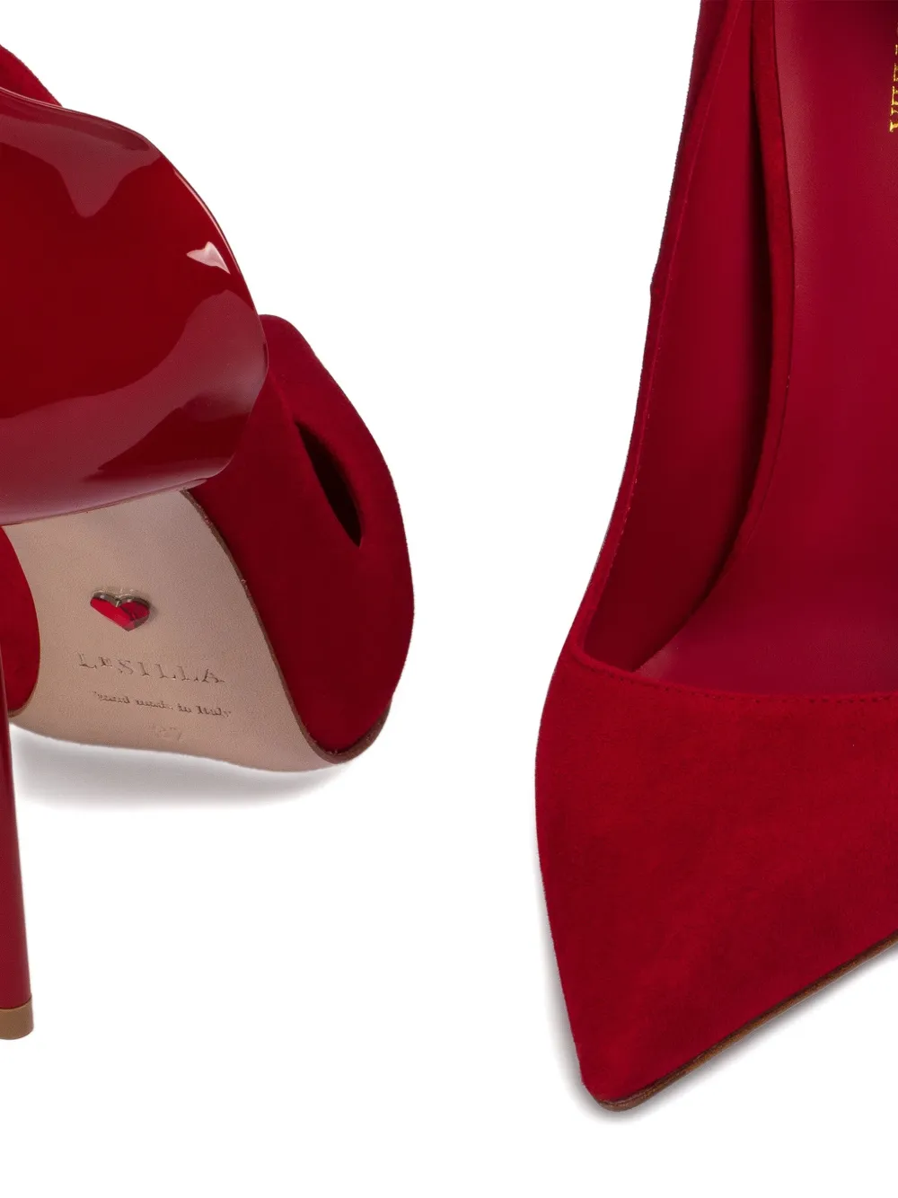 Le Silla 120mm Petalo Blooming Heart pumps Red