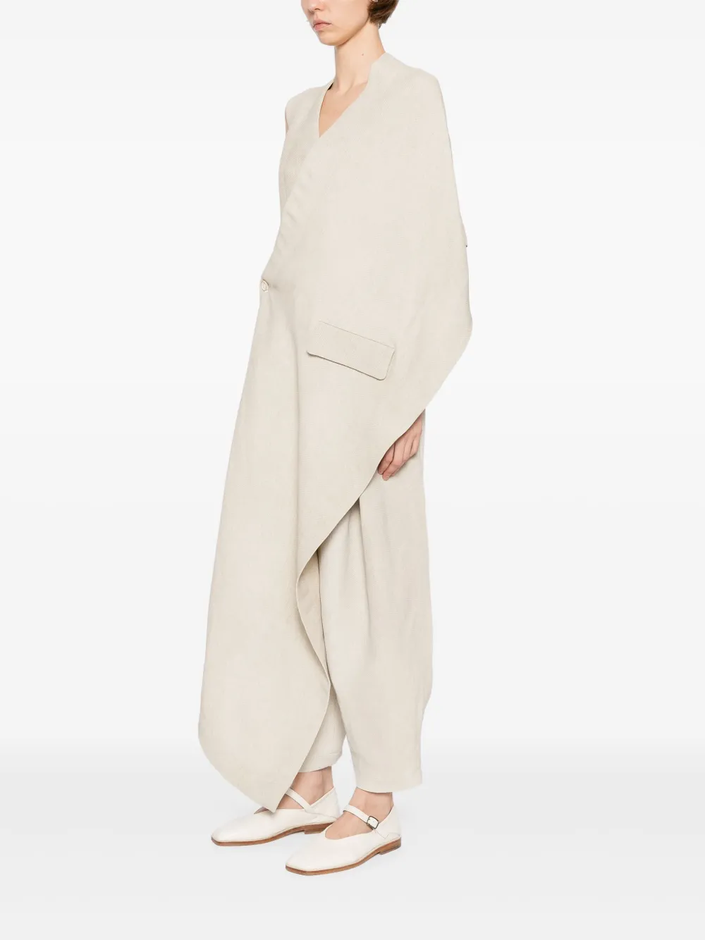 Uma Wang Krema jas Beige
