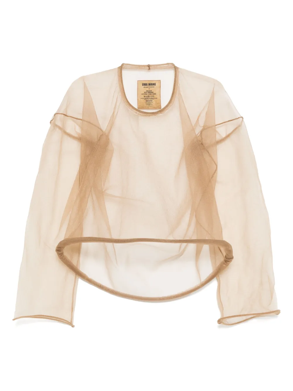 Uma Wang long-sleeved top | Brown | Image 1