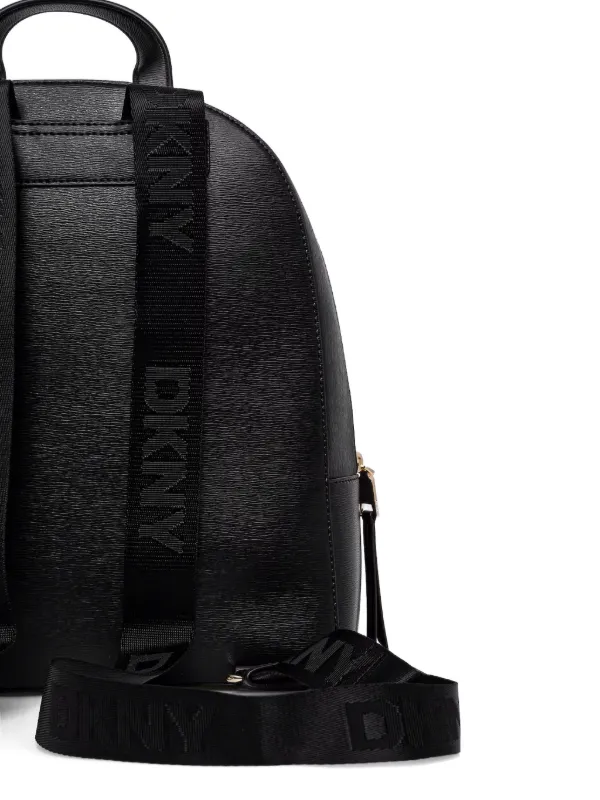 か7★ DKNY リュック バックパック ターンロック レザー ブラック DKNY レザー バックパック | ブラック | FARFETCH JP
