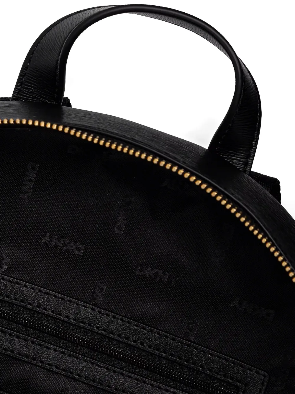 DKNY Leren rugzak Zwart