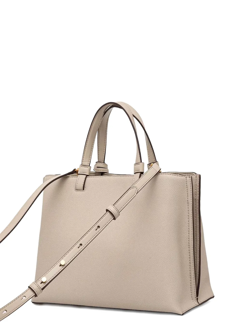 DKNY Leren shopper Beige