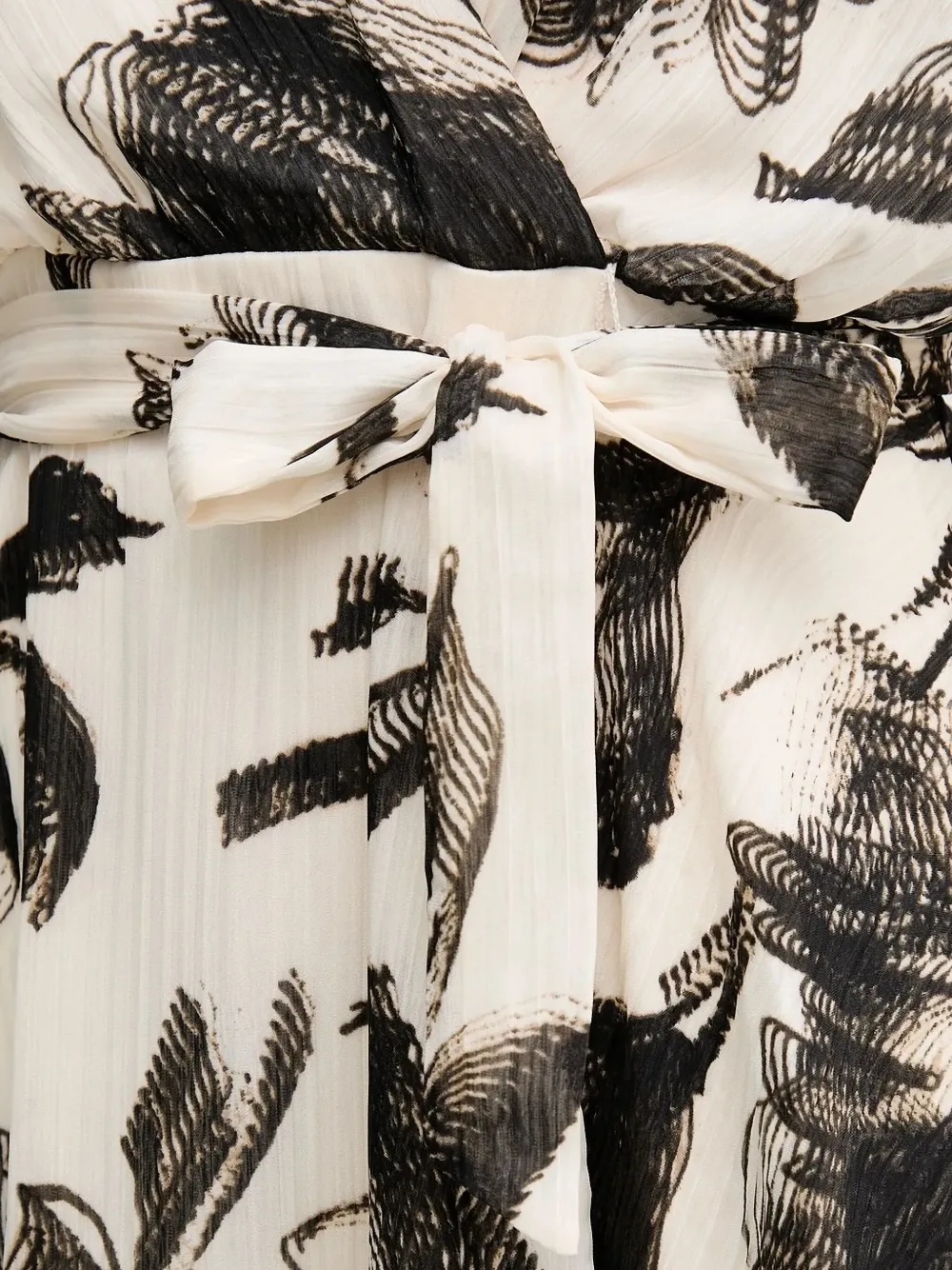 DKNY floral-print wrap asymmetric dress Wit