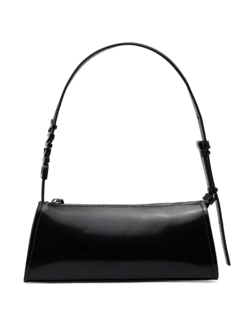 DKNY logo-plaque leather shoulder bag