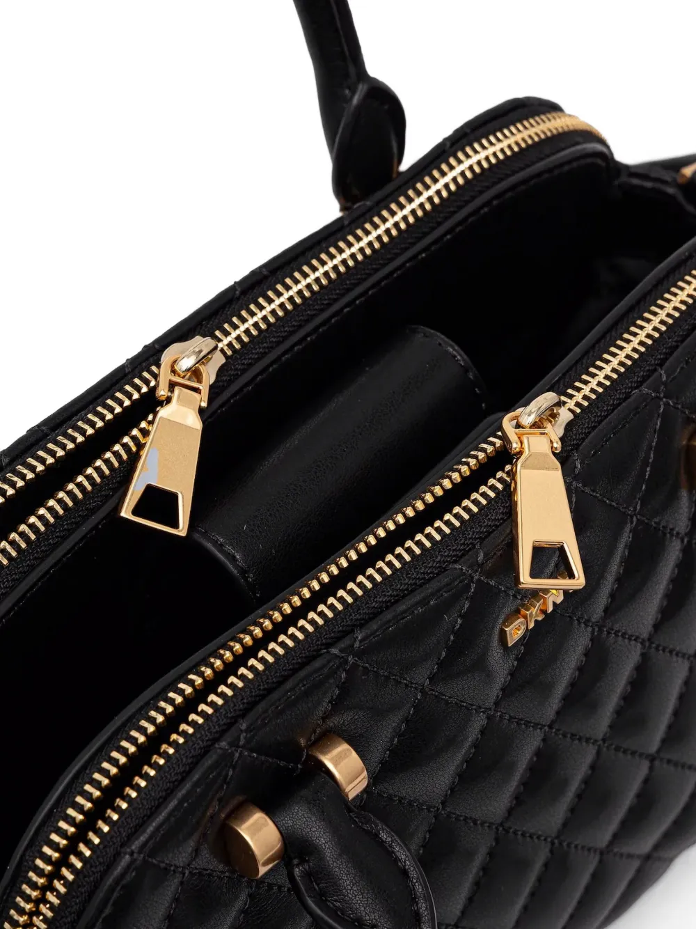 DKNY Leren shopper Zwart