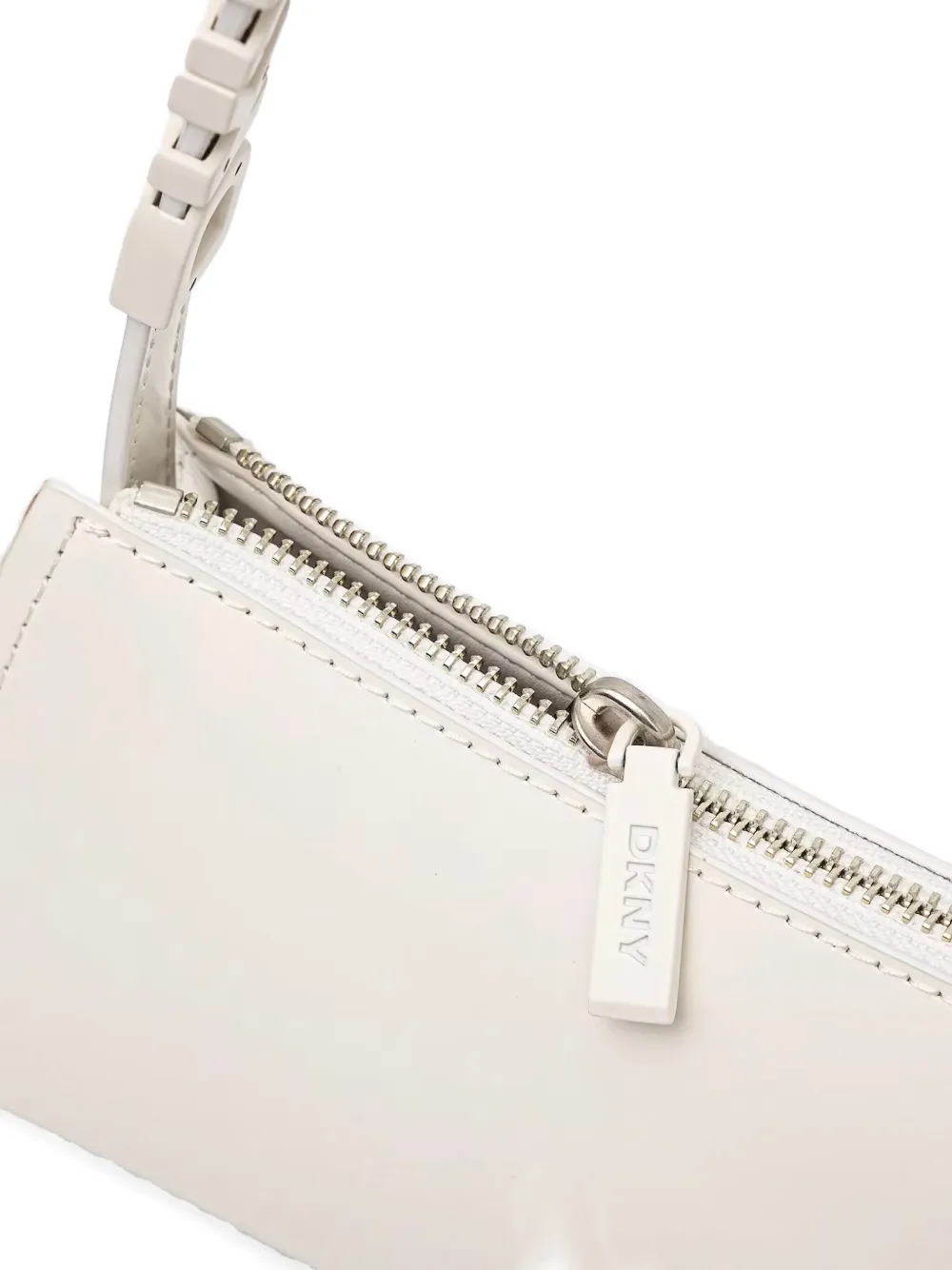 DKNY Leren shopper Beige