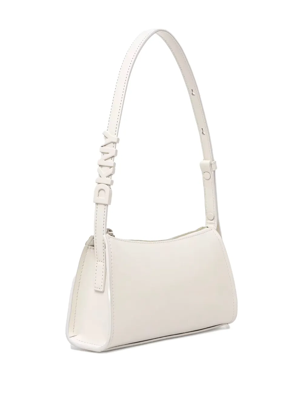 DKNY Leren shopper Beige