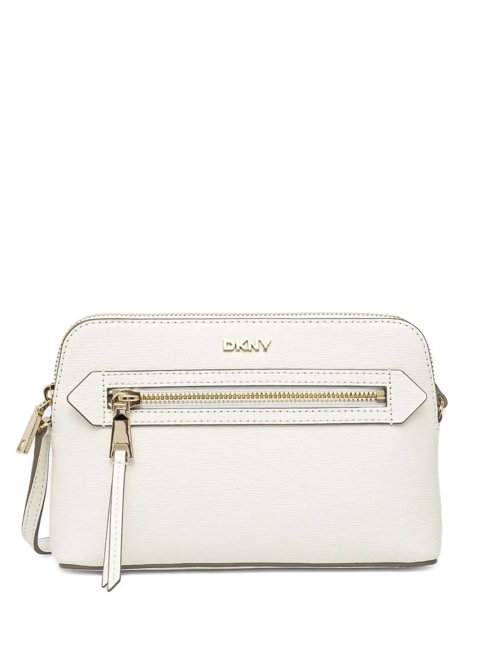 DKNY Leren crossbodytas Beige
