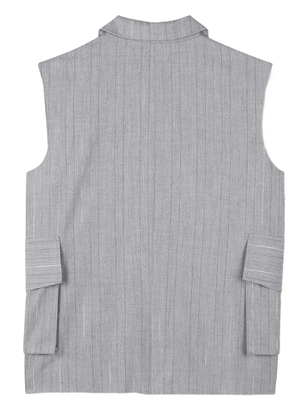 DKNY Shirt met krijtstreep en zakdetail Grijs