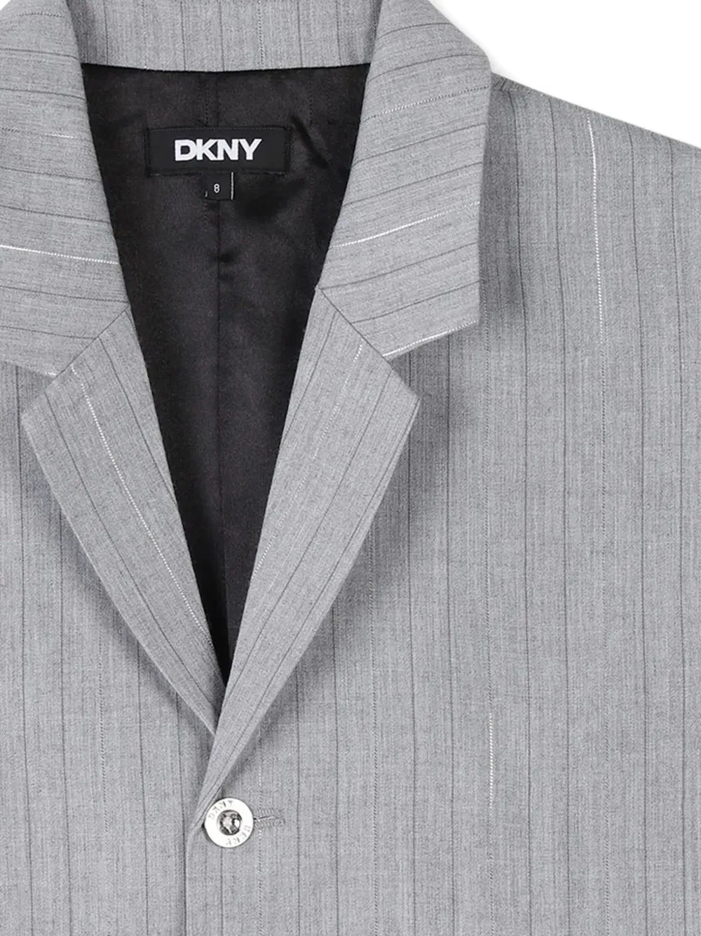 DKNY Shirt met krijtstreep en zakdetail Grijs