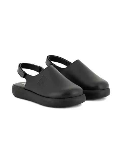 DKNY debossed-logo mules