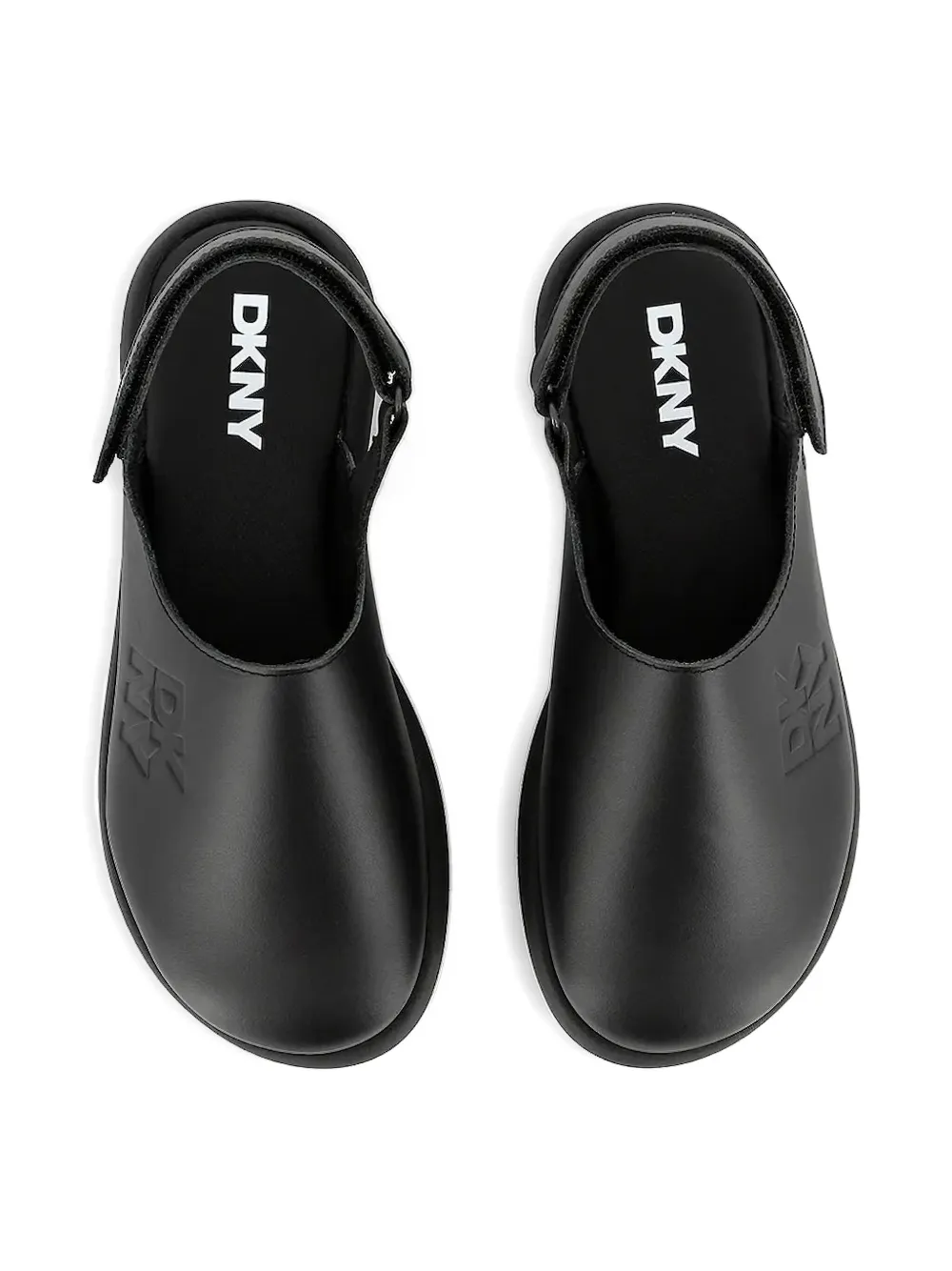 DKNY Muiltjes met logo-reliëf Zwart