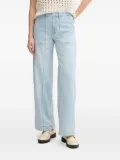 DKNY pocket wide-leg jeans - Blue