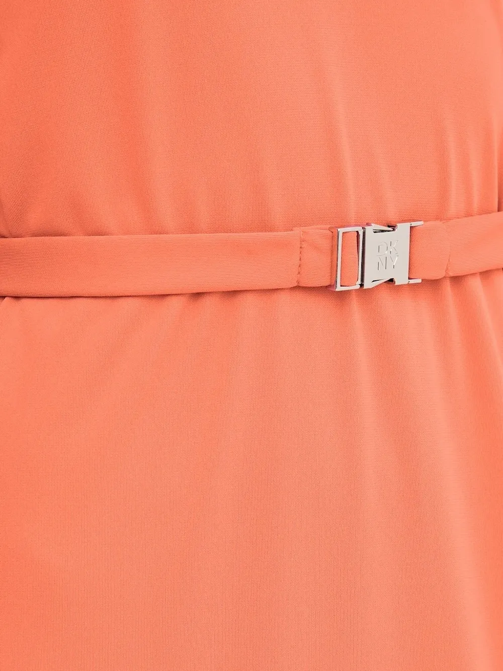 DKNY long-sleeved belted dress Oranje