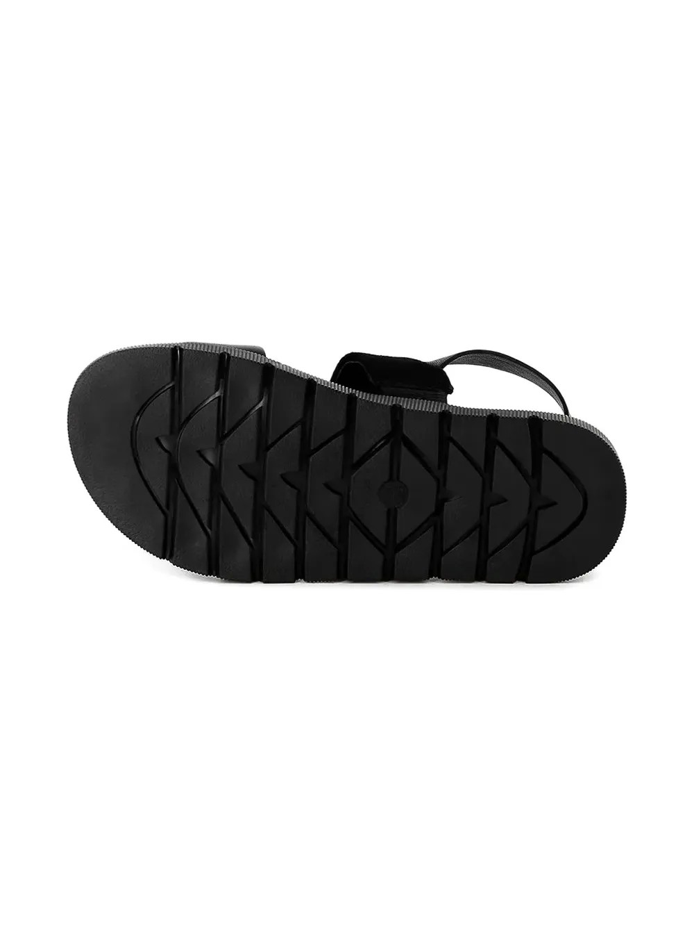 Dkny Logo-embossed Sandals In Black