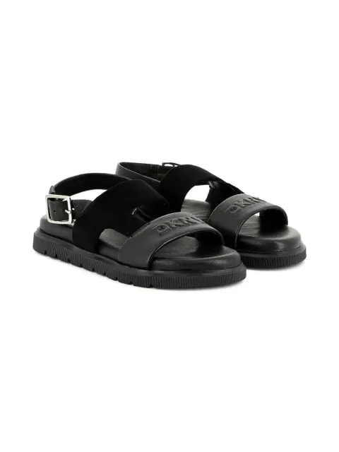 DKNY buckle-embellished two-strap sandals