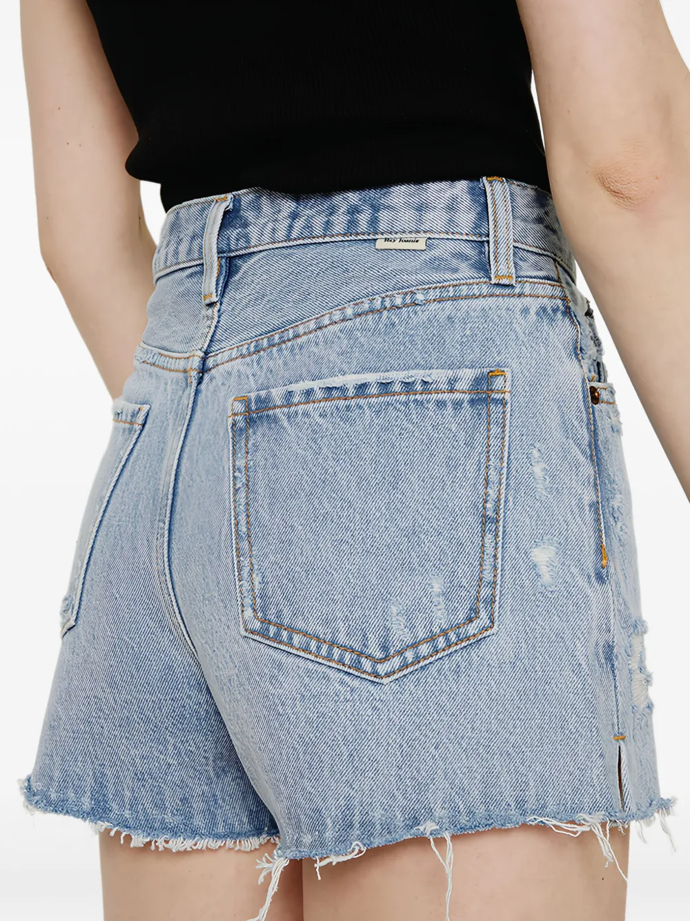 Distressed-Effect Shorts