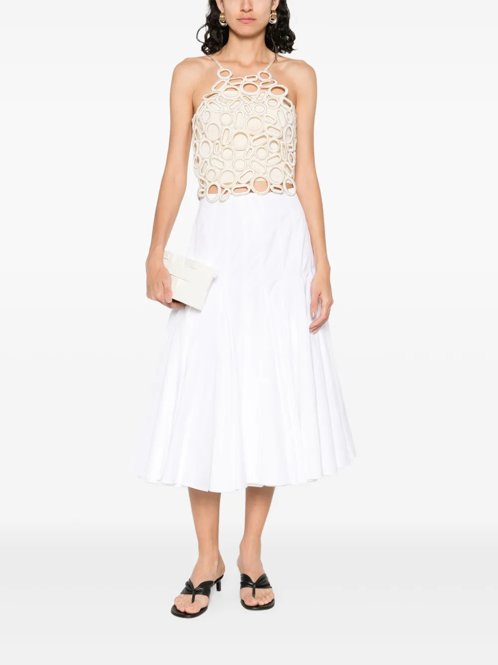 Cult Gaia Gebreide top Beige