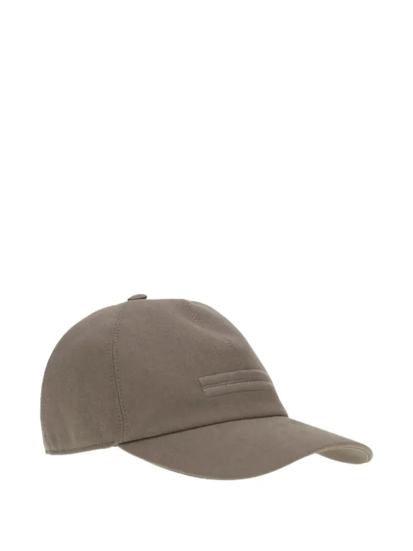 Zegna Linen Baseball Cap | Brown | FARFETCH