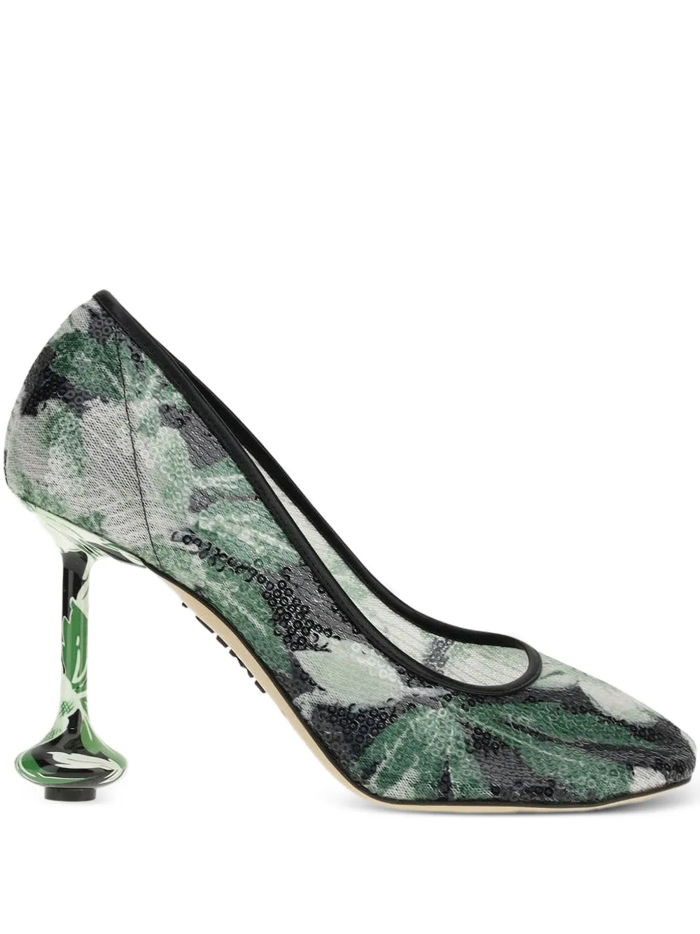 LOEWE 90mm Toy pumps Green