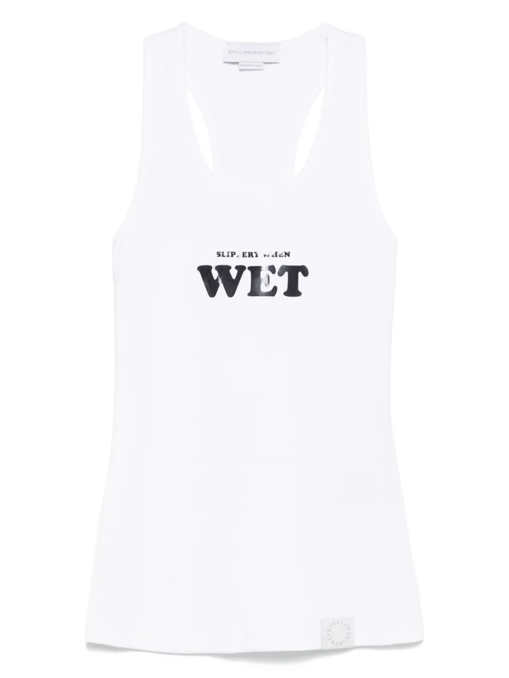 Stella McCartney Tanktop met rubberen tekst Wit