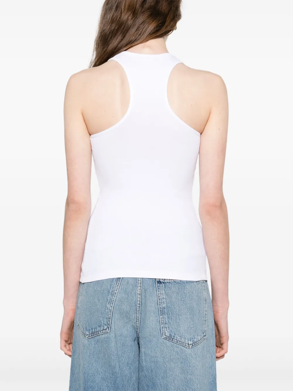 Stella Mccartney Rubberised Slogan-print Tank Top