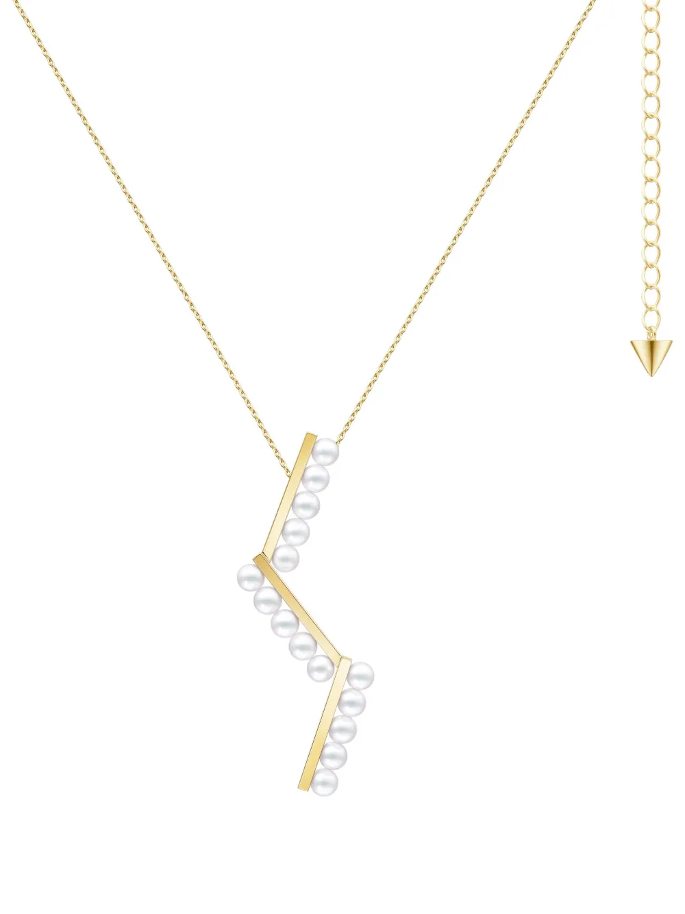 Tasaki Collection Line Balance Arm アコヤパール ペンダント 18kイエローゴールド