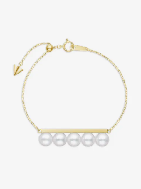 TASAKI 18kt yellow gold Balance Signature bracelet