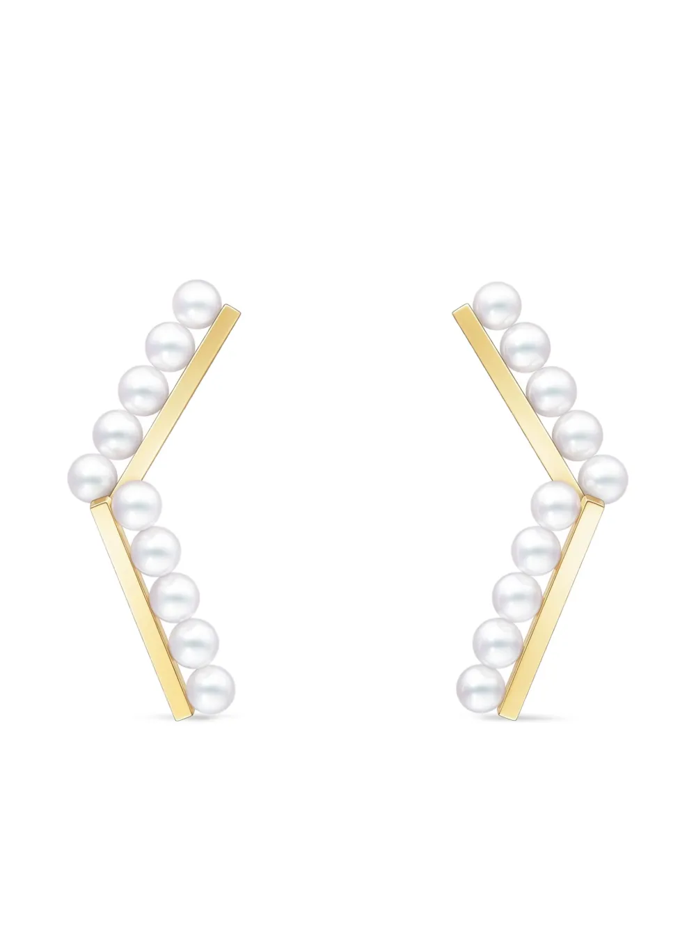 TASAKI Collection Line Balance Arm アコヤパール ピアス 18Kイエローゴールド - ゴールドトーン TASAKI Collection Line Balance Arm アコヤパール ピアス 18Kイエローゴールド - ゴールドトーン