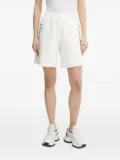 PINKO logo-detail elasticated-waist shorts - White