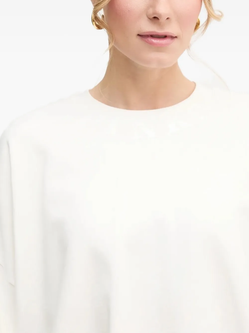 Pinko Round-neck Top In White