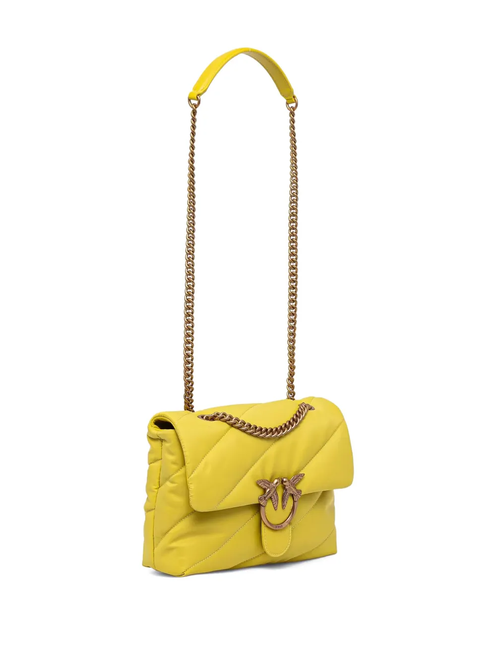 PINKO Love Click crossbodytas Geel