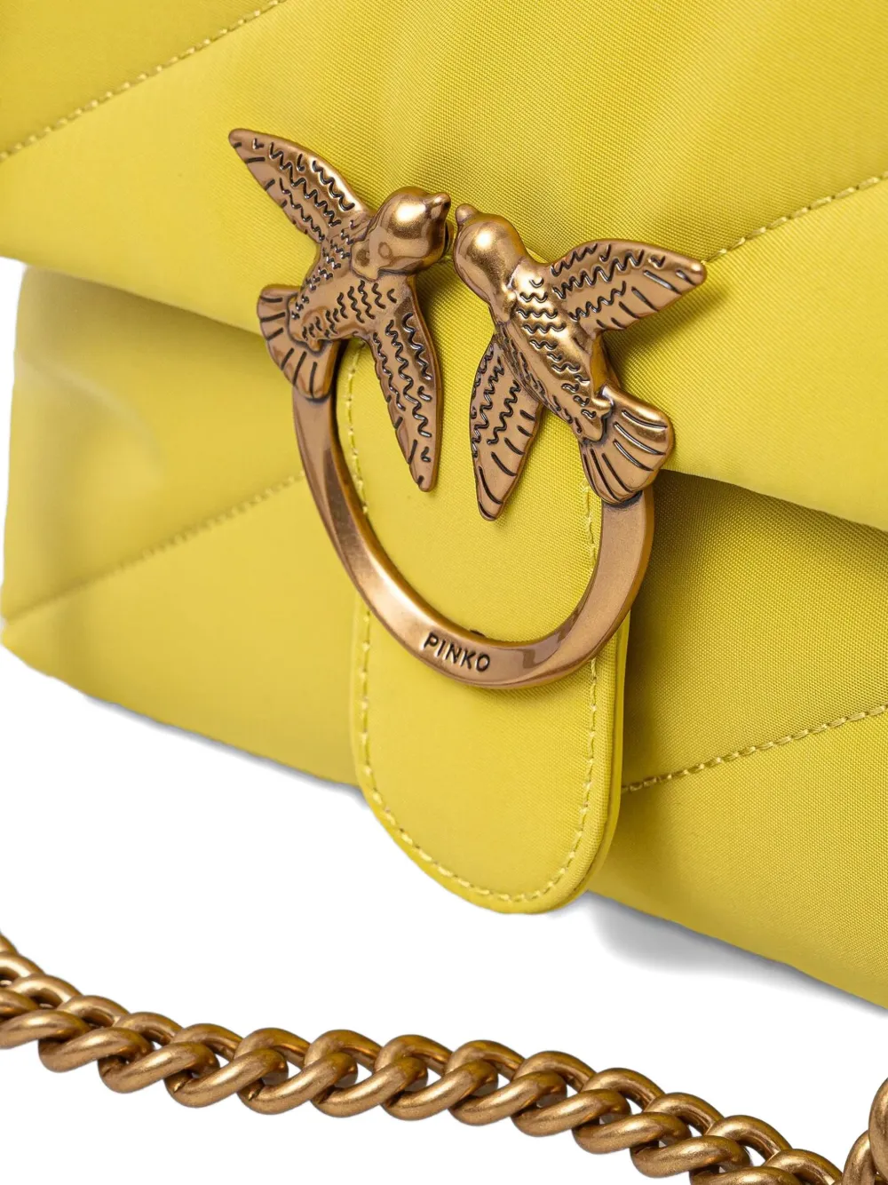 PINKO Love Click crossbodytas Geel