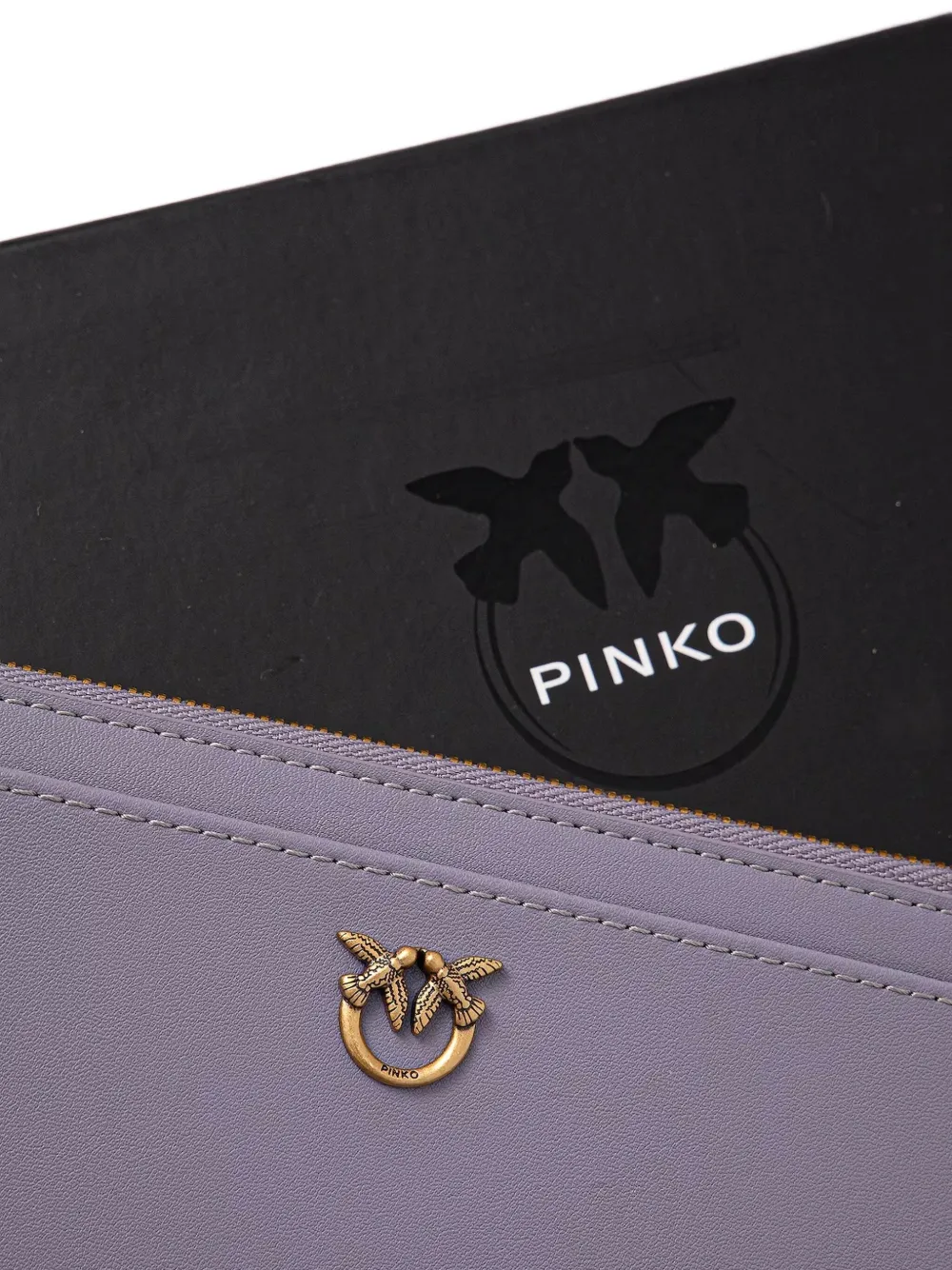 PINKO Leren pasjeshouder Blauw