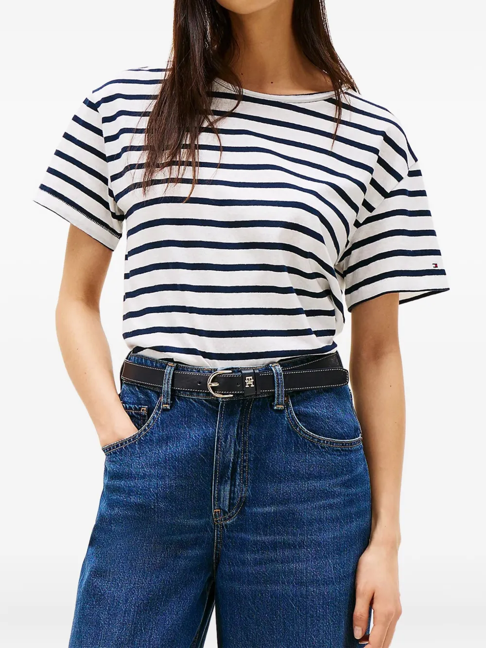 Tommy Hilfiger T-shirt met ronde hals Wit