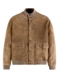 Fay suede bomber jacket - Brown
