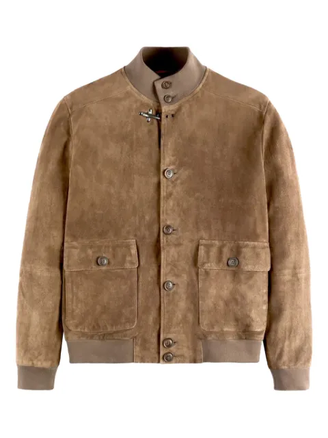 Fay suede bomber jacket