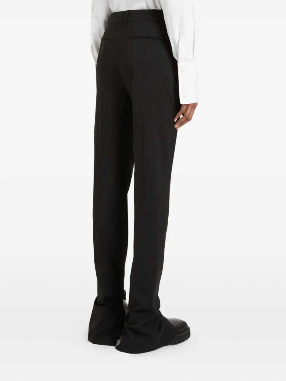 Sportmax Broek met zijsplit Zwart