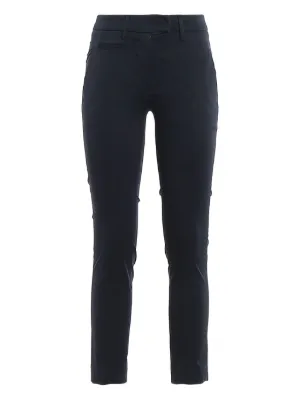 パンツ DONDUP Women Straight Pants DP066 RSE036D PTD DD BLACK Women's Pants | Dondup