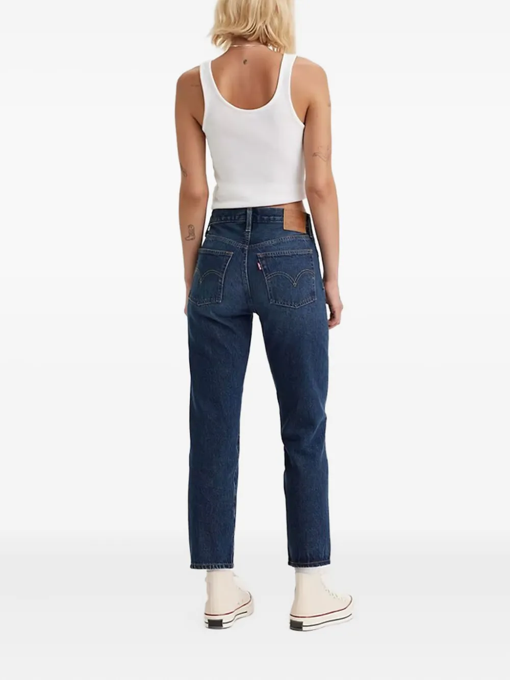 Levi's 501 cropped jeans - Blauw