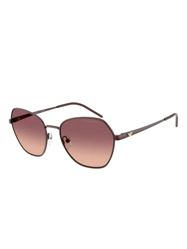 Emporio Armani ラウンドサングラス ピンク Emporio Armani ラウンド