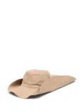 The Attico logo-embroidered sun hat - Brown