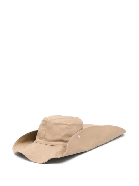 The Attico sombrero de verano con logo bordado
