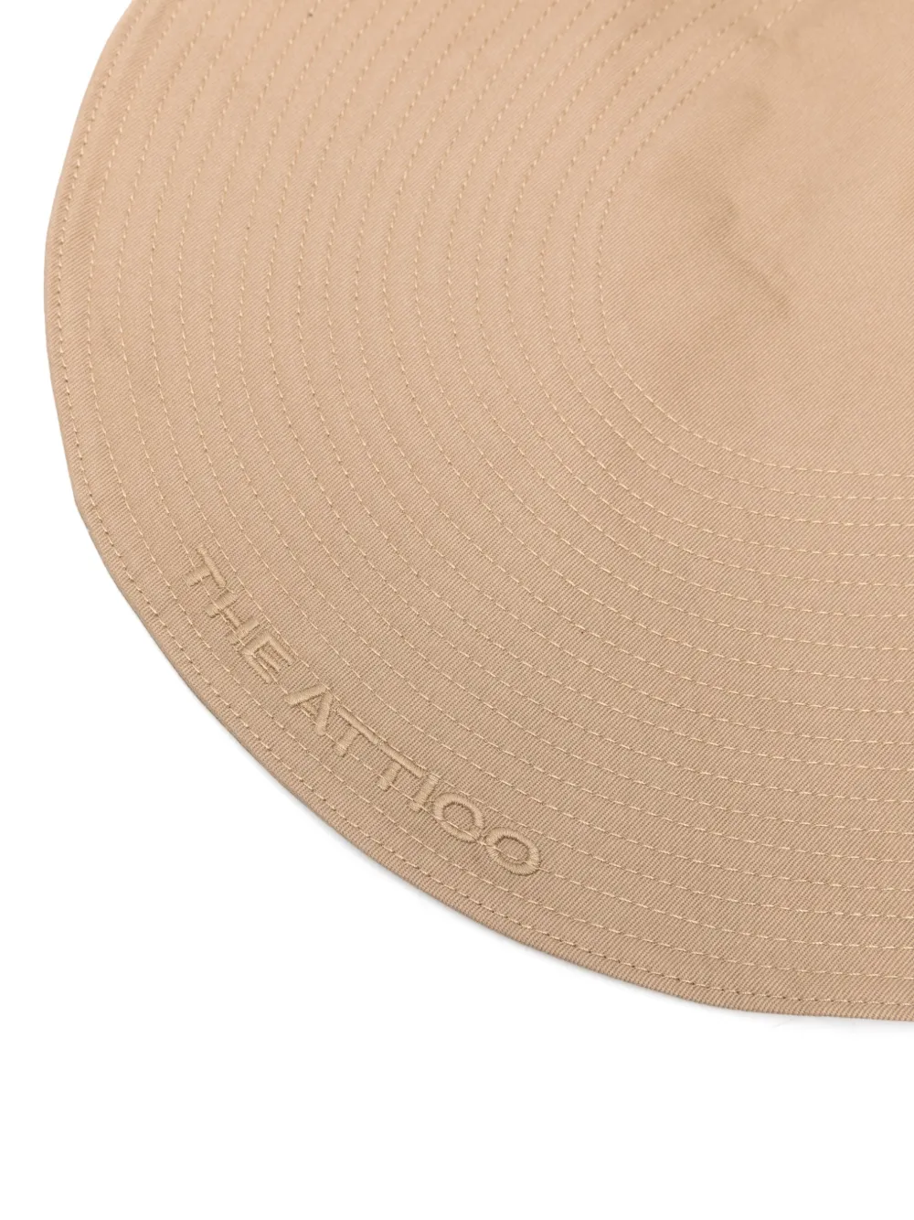 The Attico Hoed met geborduurd logo - Bruin