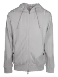 Eleventy striped zip-up hoodie - Neutrals