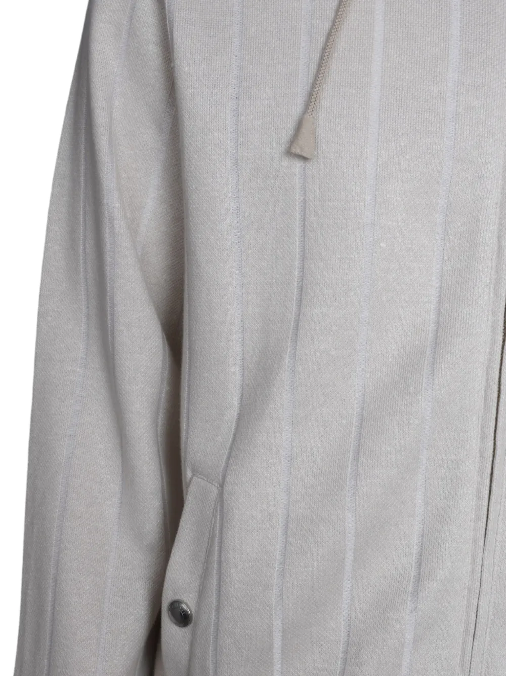 Eleventy Gestreepte hoodie Beige