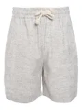 Eleventy linen-blend bermuda shorts - Grey